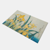 葛飾北斎 – バッタとアイリス ドアマット (アングル)