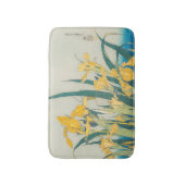 葛飾北斎 – バッタとアイリス バスマット (正面縦)