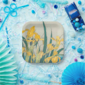 葛飾北斎 – バッタとアイリス ペーパープレート (パーティー)