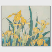 葛飾北斎 – バッタとアイリス ラッピングペーパー (フラット)