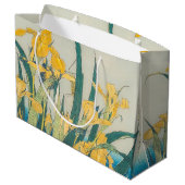 葛飾北斎 – バッタとアイリス ラージペーパーバッグ (裏面アングル)