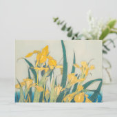 葛飾北斎 – バッタとアイリス 招待状 (スタンド正面)