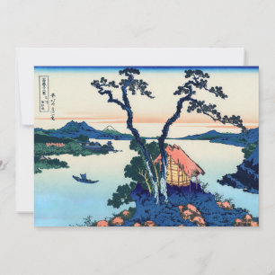 葛飾北斎 - 信濃の諏訪湖 招待状