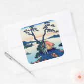 葛飾北斎 – 信濃国の諏訪湖 スクエアシール (封筒)