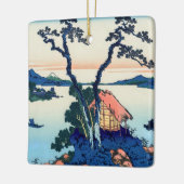 葛飾北斎 – 信濃国の諏訪湖 セラミックオーナメント (左)