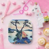 葛飾北斎 – 信濃国の諏訪湖 ペーパープレート (パーティー)