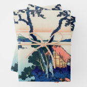 葛飾北斎 – 信濃国の諏訪湖 ラッピングペーパーシート (インサイチュ)