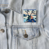 葛飾北斎 – 信濃国の諏訪湖 缶バッジ (インサイチュ)