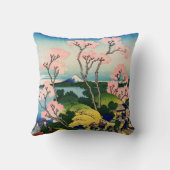 葛飾北斎 - 冨士山五天山、東海道品川 クッション (裏面)