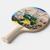 葛飾北斎 - 冨士山五天山、東海道品川 卓球ラケット (正面アングル)