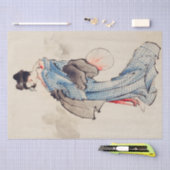 葛飾北斎 |女性、フルレングスポートレート 薄葉紙 (クラフト)