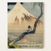 葛飾北斎 - 富士山を見る少年 プランナー手帳 (裏面)