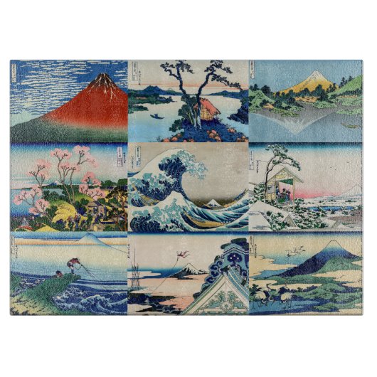 葛飾北斎 – 富士山選定36景 カッティングボード (正面)