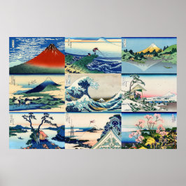 葛飾北斎 – 富士山選定36景 ポスター