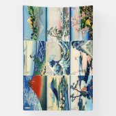 葛飾北斎 – 富士山選定36景 横断幕 (縦)