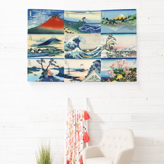 葛飾北斎 – 富士山選定36景 横断幕 (インサイチュ)