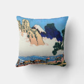 葛飾北斎 – 富士・身延川裏 クッション (裏面)