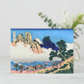 葛飾北斎 – 富士・身延川裏 サンキューカード (スタンド正面)