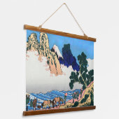 葛飾北斎 – 富士・身延川裏 吊り下げ型タペストリー (傾斜あり)