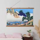 葛飾北斎 – 富士・身延川裏 吊り下げ型タペストリー (寝室)