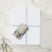 葛飾北斎 – 小石川の茶屋 ギフトタグ (より糸つき)