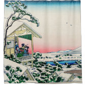 葛飾北斎 – 小石川の茶屋 シャワーカーテン (正面)