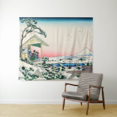 葛飾北斎 – 小石川の茶屋 タペストリー (インサイチュ(横))