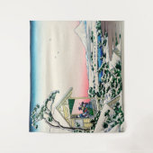 葛飾北斎 – 小石川の茶屋 タペストリー (正面)