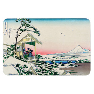 葛飾北斎 – 小石川の茶屋 マグネット