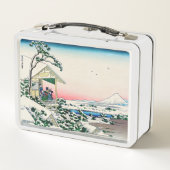 葛飾北斎 – 小石川の茶屋 メタルランチボックス (裏面)