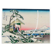 葛飾北斎 – 小石川の茶屋 ラージペーパーバッグ (裏面)