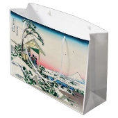 葛飾北斎 – 小石川の茶屋 ラージペーパーバッグ (裏面アングル)