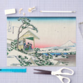 葛飾北斎 – 小石川の茶屋 薄葉紙 (クラフト)