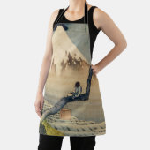 葛飾北斎 – 少年の山富士 エプロン (インサイチュ)