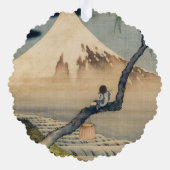 葛飾北斎 – 少年の山富士 オーナメントカード (裏面)