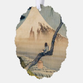 葛飾北斎 – 少年の山富士 オーナメントカード (左)