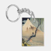 葛飾北斎 – 少年の山富士 キーホルダー (正面左)