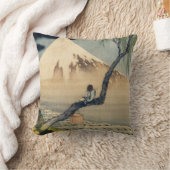 葛飾北斎 – 少年の山富士 クッション (ブランケット)