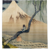 葛飾北斎 – 少年の山富士 シャワーカーテン (正面)