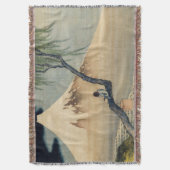 葛飾北斎 – 少年の山富士 スローブランケット (正面縦)