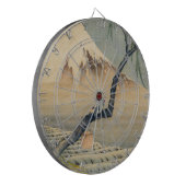 葛飾北斎 – 少年の山富士 ダーツボード (正面左)