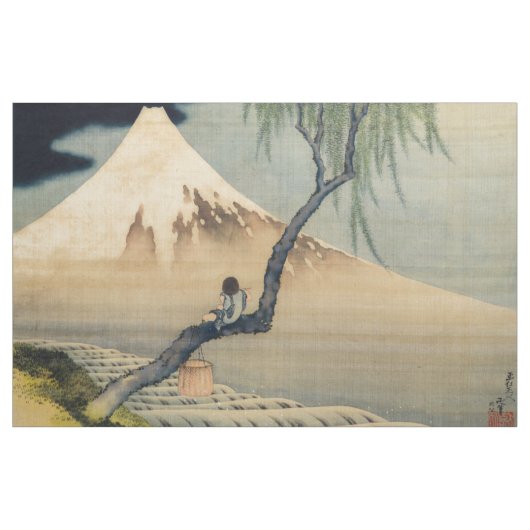 葛飾北斎 – 少年の山富士 ファブリック (ヤード)