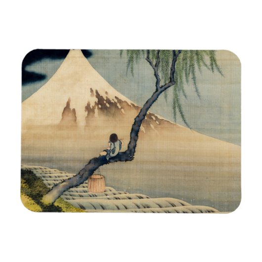 葛飾北斎 – 少年の山富士 マグネット (横)