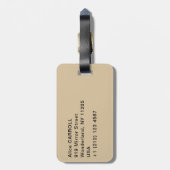 葛飾北斎 – 少年の山富士 ラゲッジタグ (裏面縦)