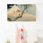 葛飾北斎 – 少年の山富士 横断幕 (インサイチュ)