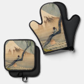 葛飾北斎 – 少年の山富士 鍋つかみ&鍋敷きセット (正面/裏面)