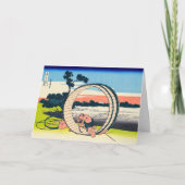 葛飾北斎 – 尾張国富士見原市 カード (正面)