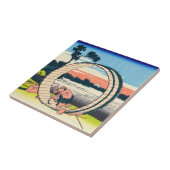 葛飾北斎 – 尾張国富士見原市 タイル (側面)