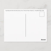 葛飾北斎 – 尾張国富士見原市 ポストカード (裏面)