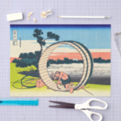 葛飾北斎 – 尾張国富士見原市 薄葉紙 (クラフト)